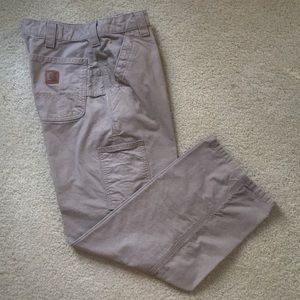 Tan Carhartt Canvas Work Pants sz 34 x 30